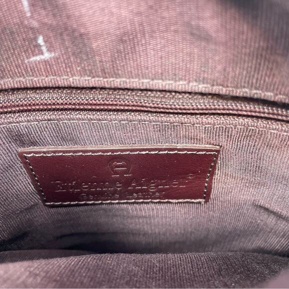 Etienne Aigner Dark Brown Leather Shoulder Bag Vintage - Picture 5 of 5